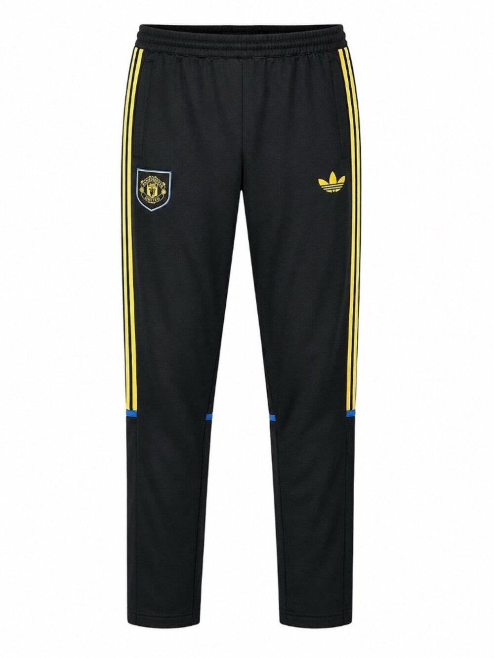 adidas Manchester United LFSTLR Track Pants Men's XL Black Yellow KC7791 NWT